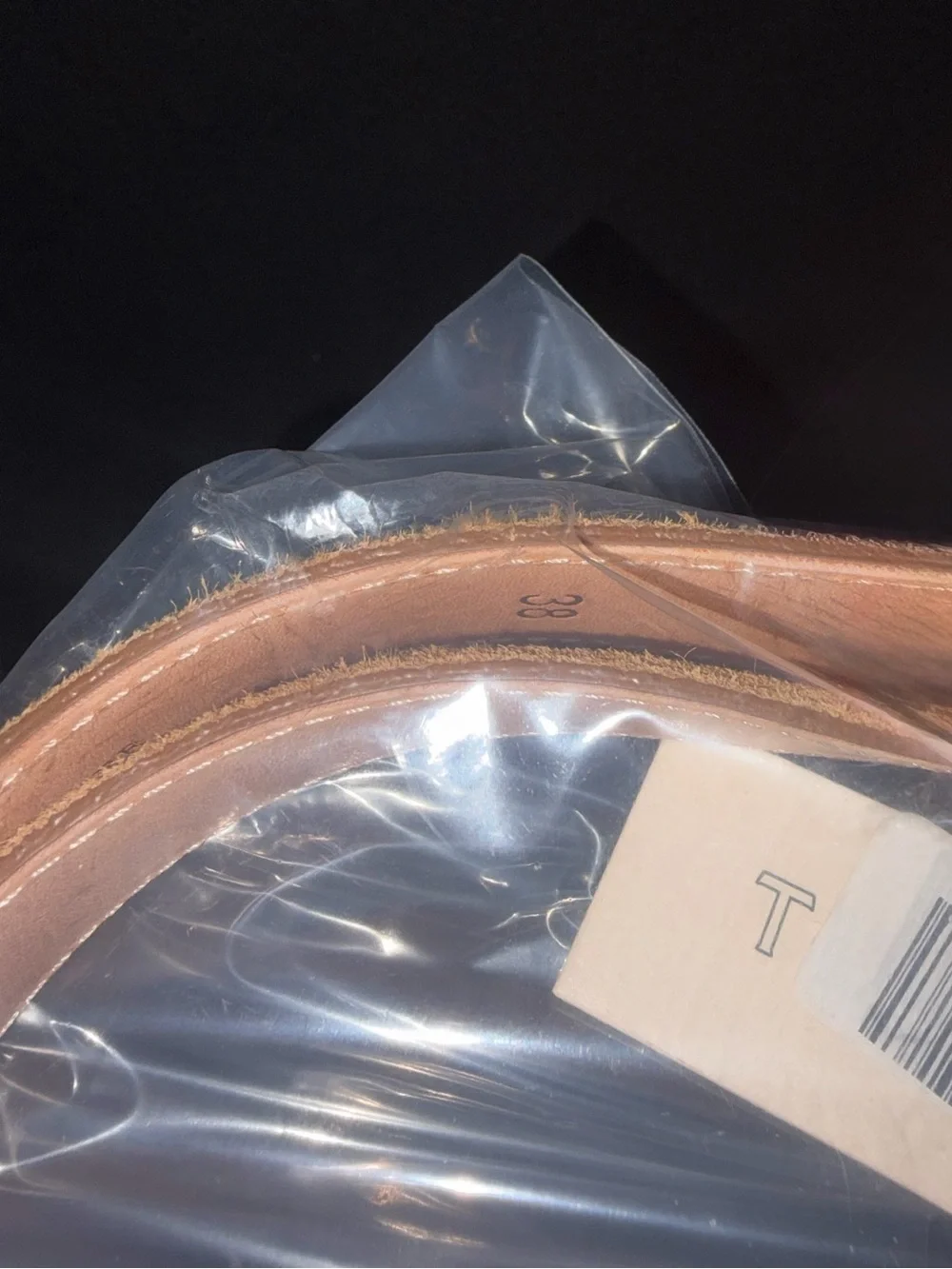 NWT Tecovas Honey Suede Belt Men’s 38
